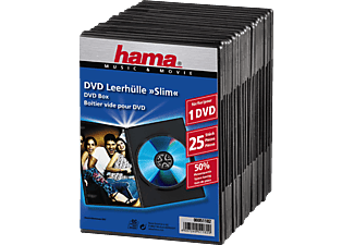 HAMA 51182 DVD SLIM BOX BLACK - DVD-Leerhülle (Schwarz)